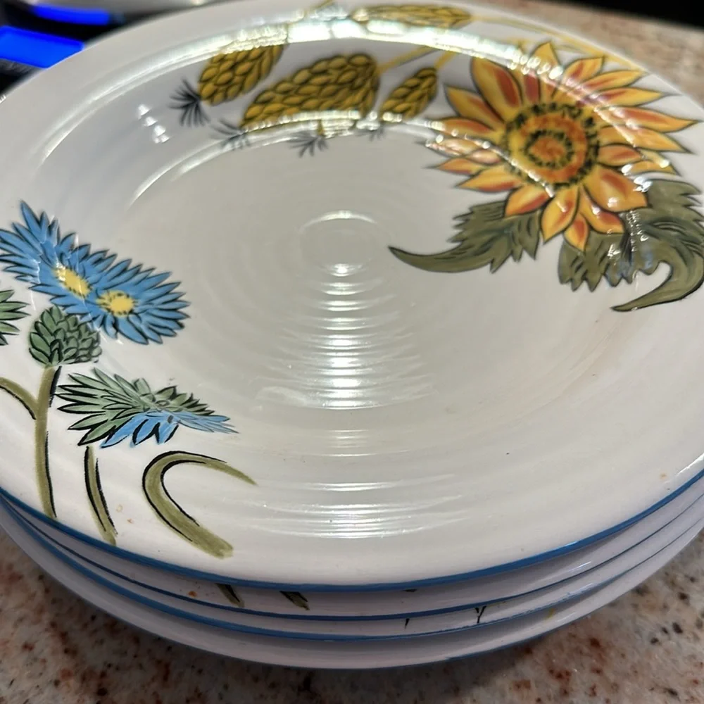 Pier 1 🌻 EUC Sunflower Fields Salad Plates - 1 plate listing Very Gently Used!